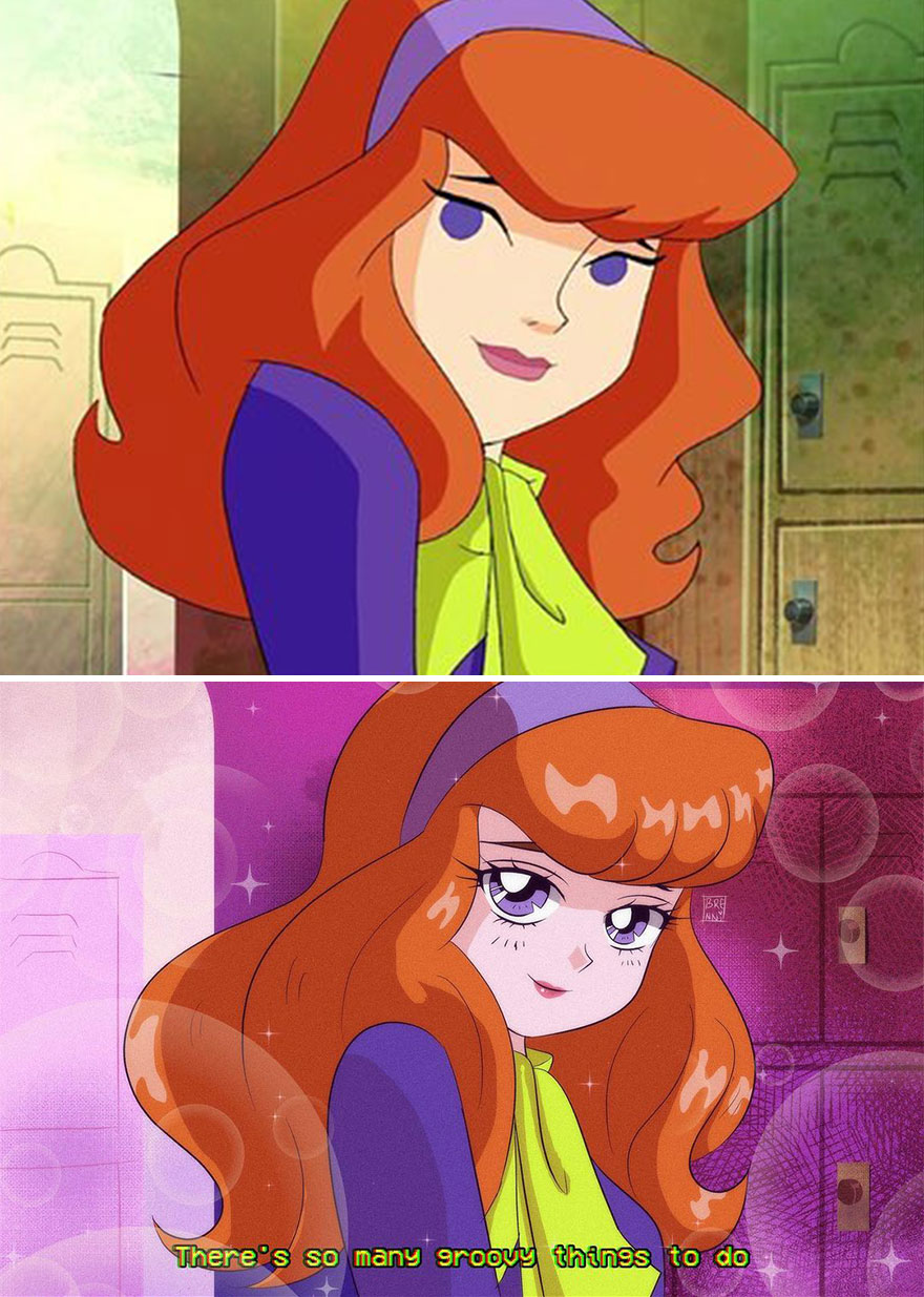 Mexican Illustrator Turns Characters From Famous Movies And Series Into Anime