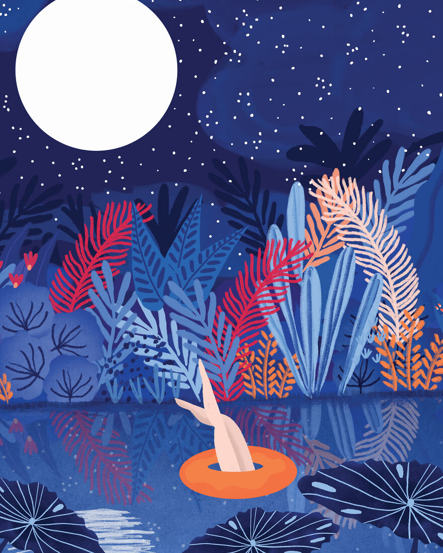 Imagining Swimming Under The Stars