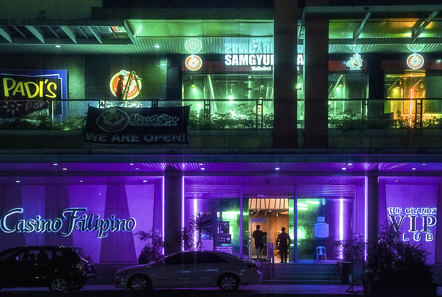 This Place Also Has A Gigantic Neon Casino Along The Main Road