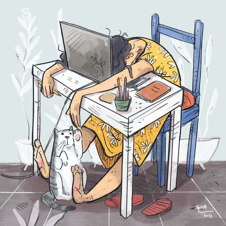 A 5 Minute Break At The Work Desk