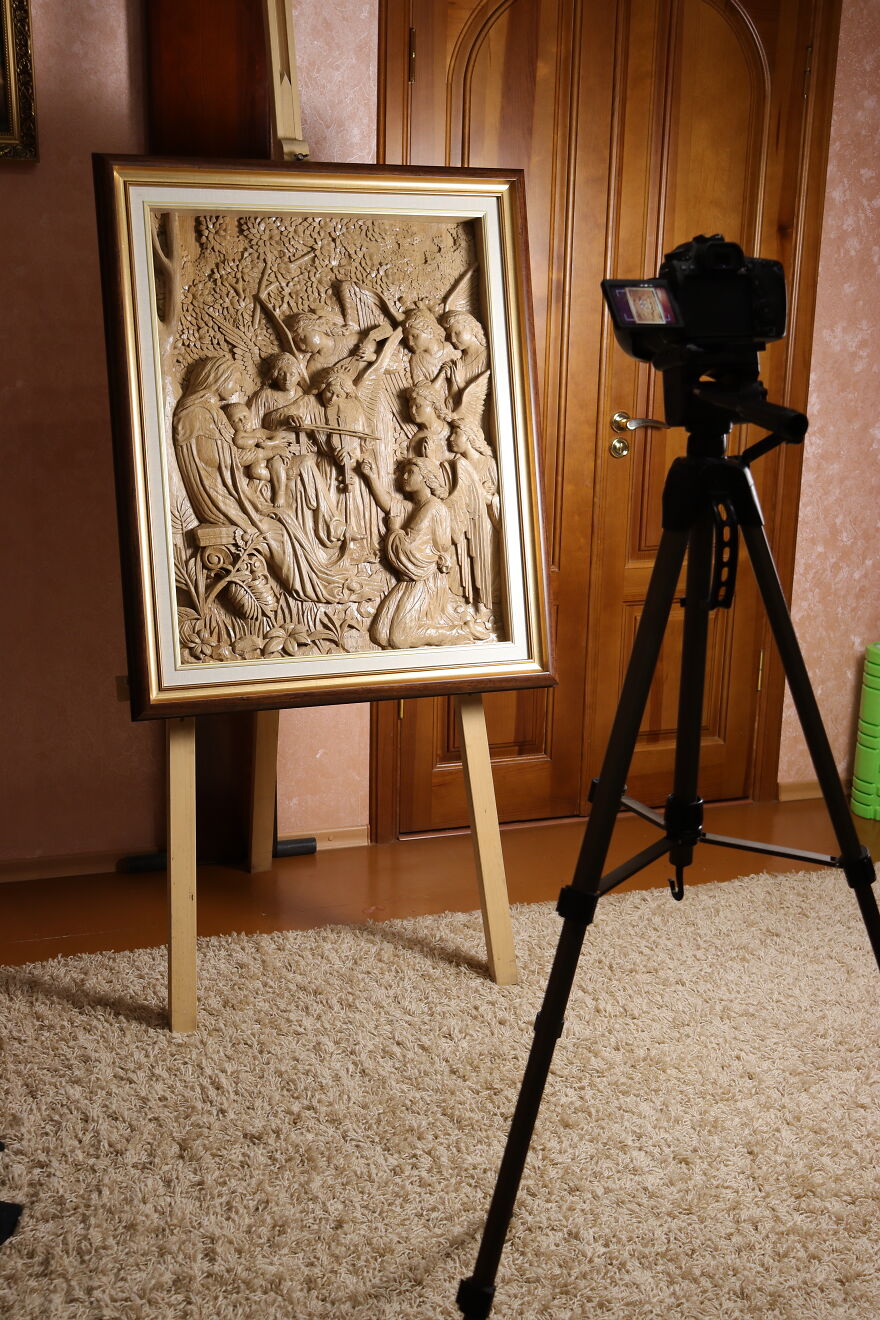 My Relief Wood Carving And Its Creation Process Which Took 7 Months