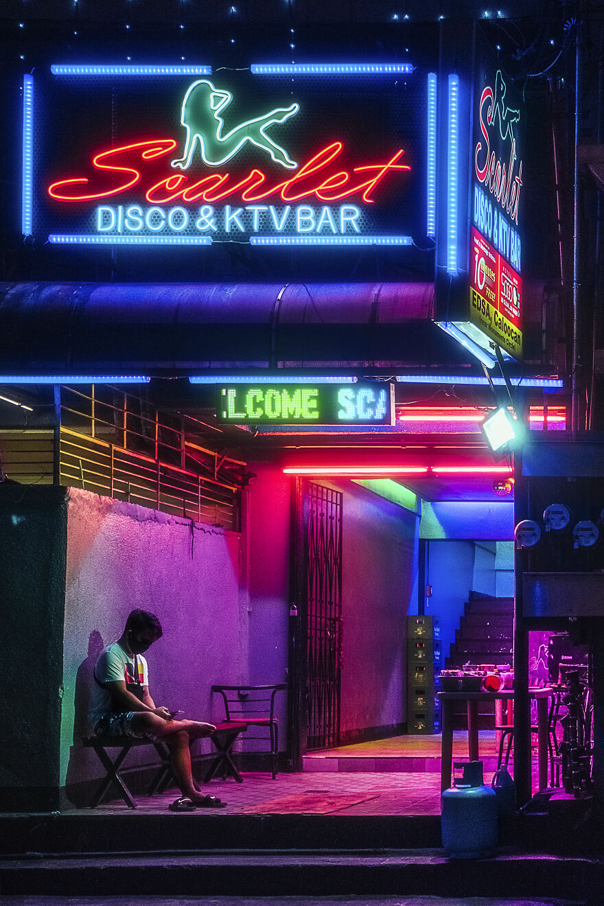 One Of The Several Ktv Bars In Monumento's Red Light District