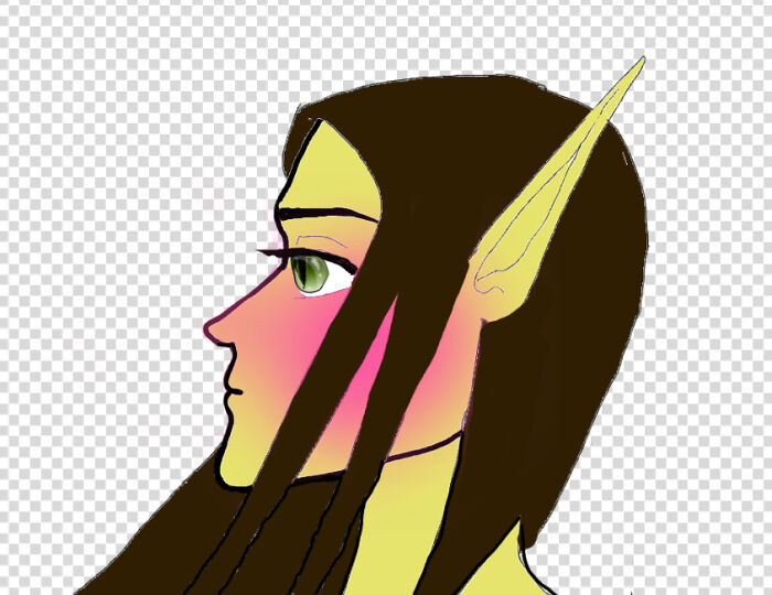Drew This Forest Elf On Scetchpad!