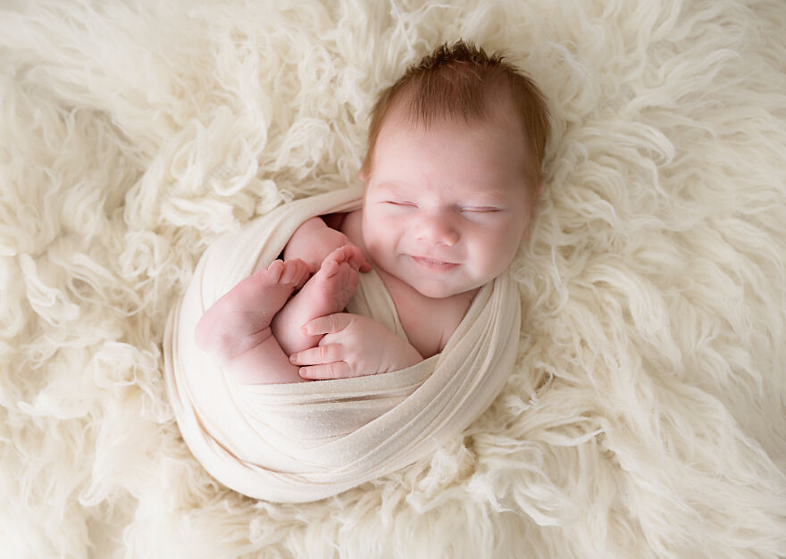 Sweet Smirk From A 14 Day Old Baby Boy