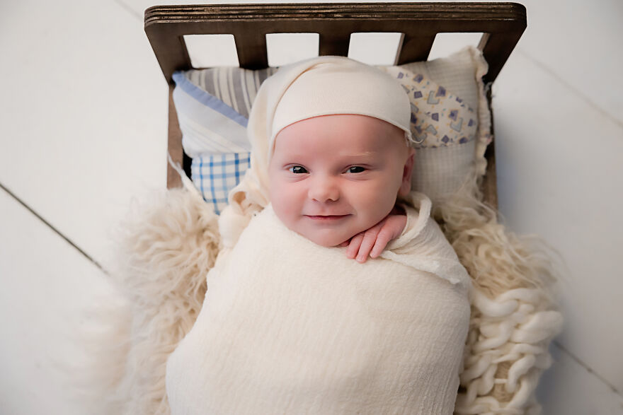 Mischievous Little Boy Who Did Not Want To Sleep During His Session