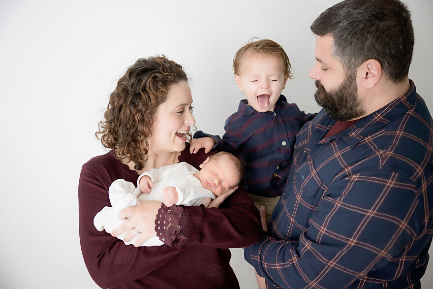 Older Brother Licking His Little Brother Like His Fur Brother