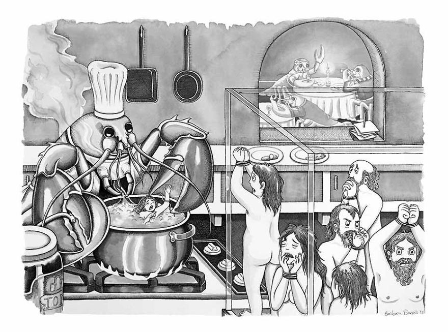 Artist Shows When Animals Take The Place Of Humans In Stunning Illustrations