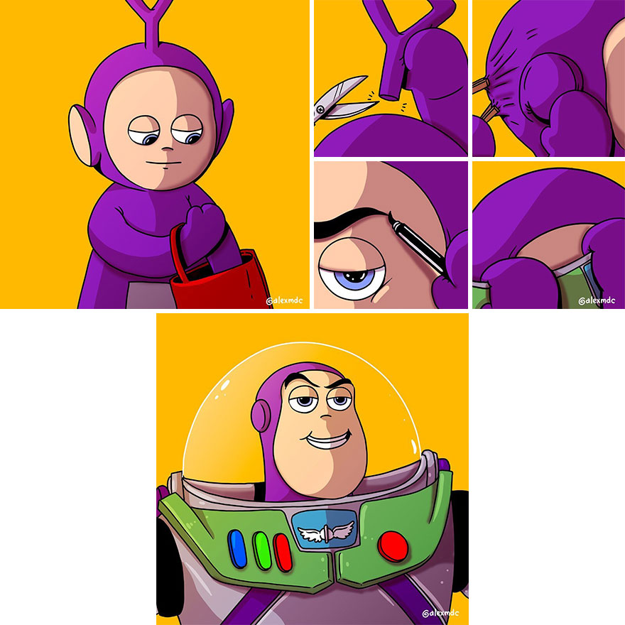 This Artist Explores An Alternate Reality Of Iconic Pop Culture Characters (New Pics)