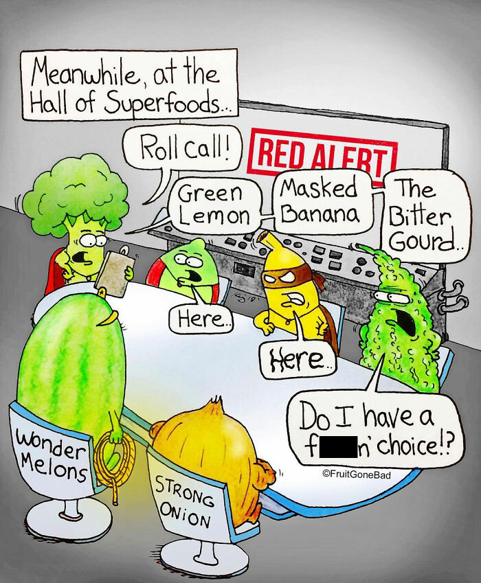 Fruit-Veggies-Foods-Comics-Dark-Humor-Fruit-Gone-Bad-NY-Cartoonist