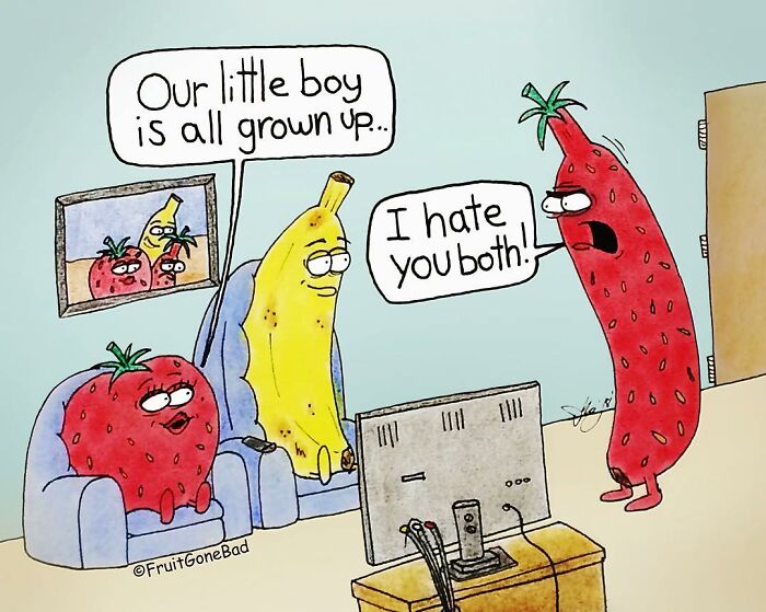 Fruit-Veggies-Foods-Comics-Dark-Humor-Fruit-Gone-Bad-NY-Cartoonist