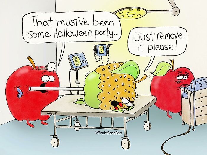 Fruit-Veggies-Foods-Comics-Dark-Humor-Fruit-Gone-Bad-NY-Cartoonist