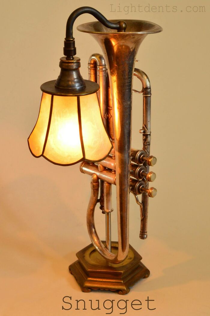 This Artist Turns Old Musical Instruments Into Lamps