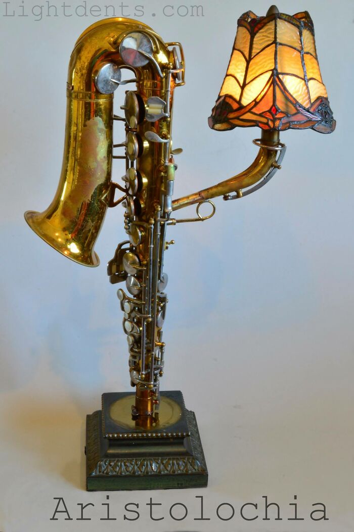 This Artist Turns Old Musical Instruments Into Lamps