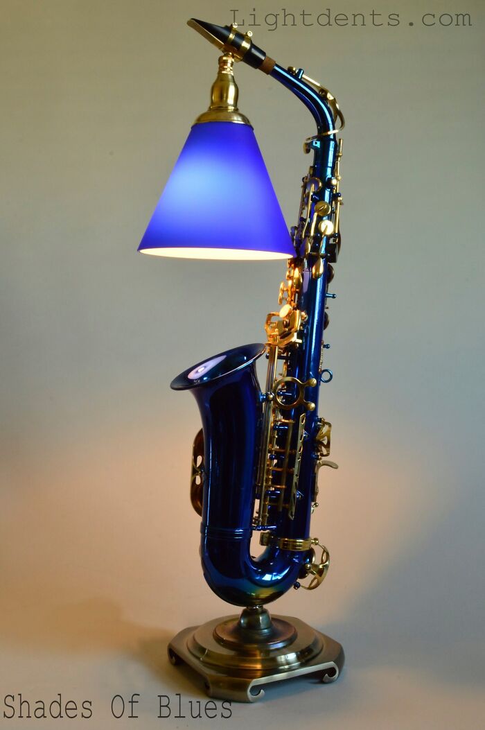 This Artist Turns Old Musical Instruments Into Lamps