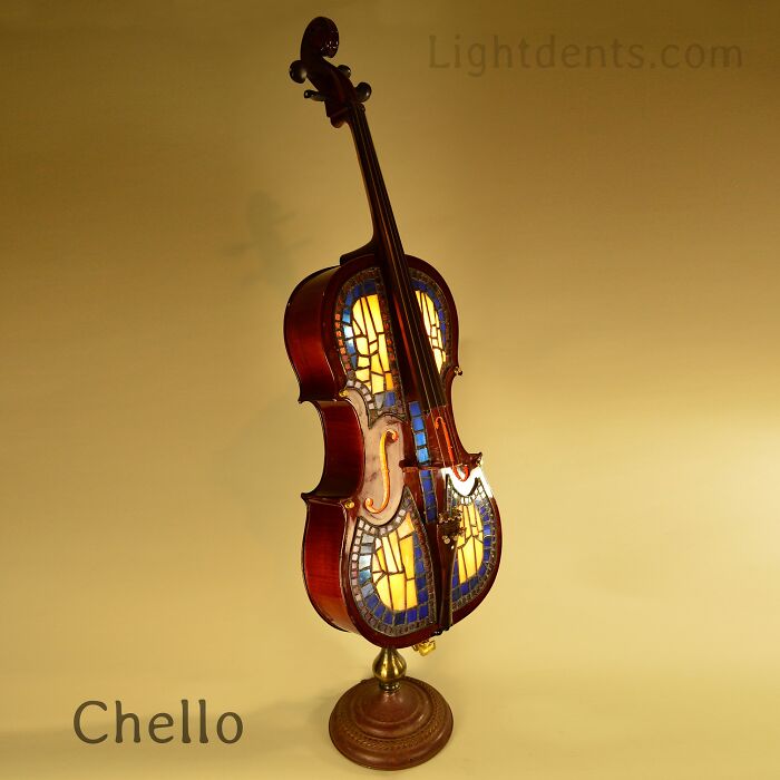 This Artist Turns Old Musical Instruments Into Lamps