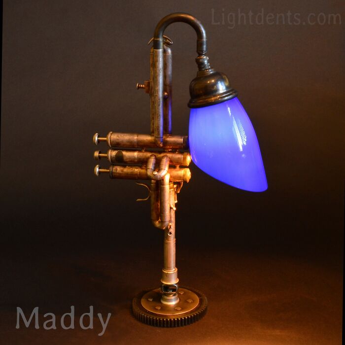 This Artist Turns Old Musical Instruments Into Lamps