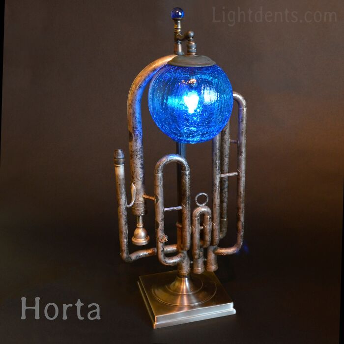 This Artist Turns Old Musical Instruments Into Lamps
