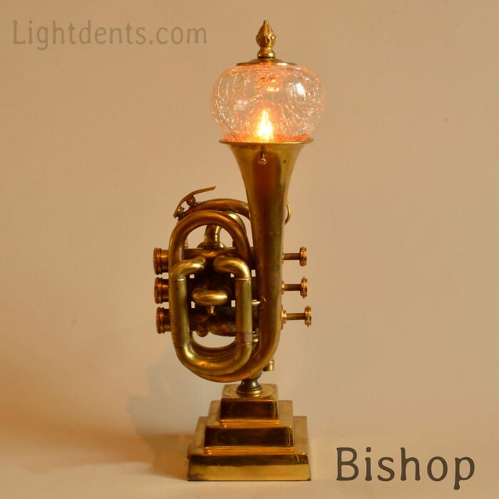 This Artist Turns Old Musical Instruments Into Lamps