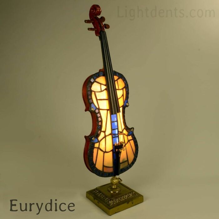 This Artist Turns Old Musical Instruments Into Lamps
