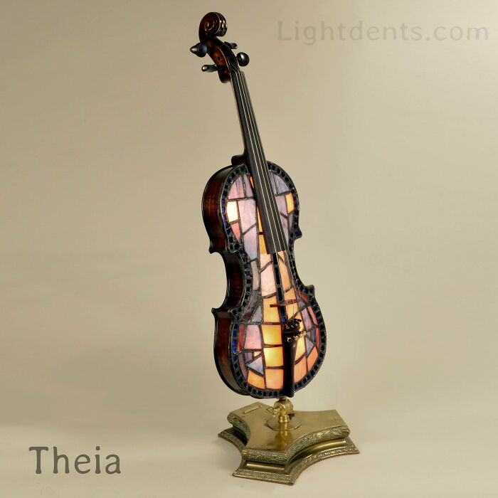 This Artist Turns Old Musical Instruments Into Lamps