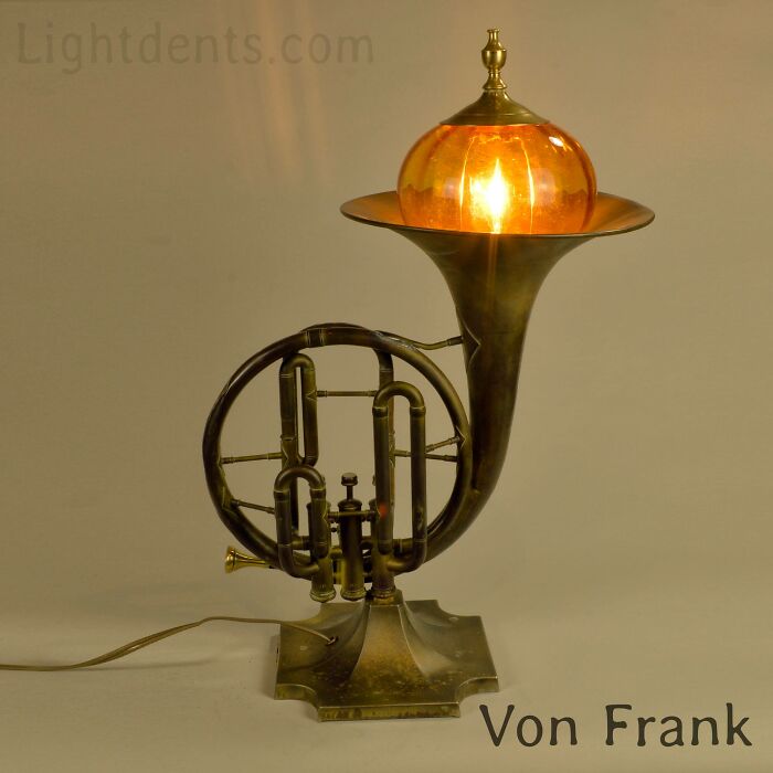 This Artist Turns Old Musical Instruments Into Lamps