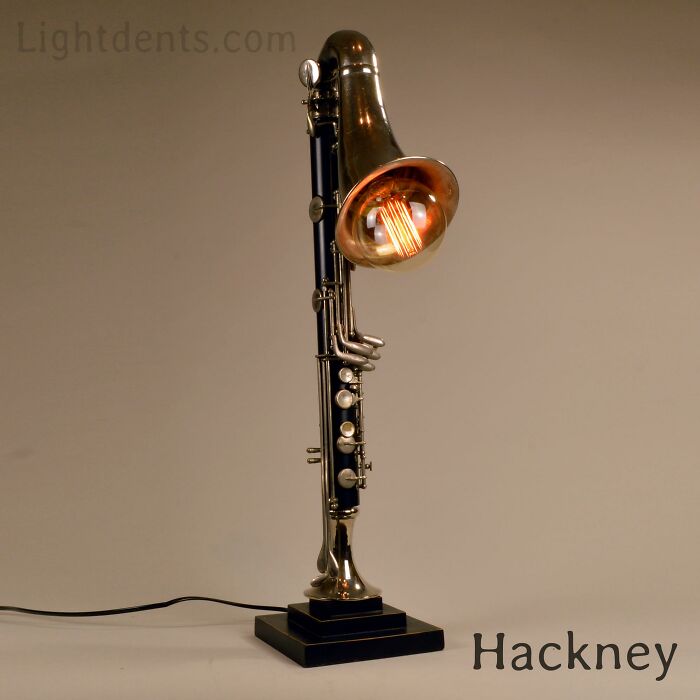 This Artist Turns Old Musical Instruments Into Lamps