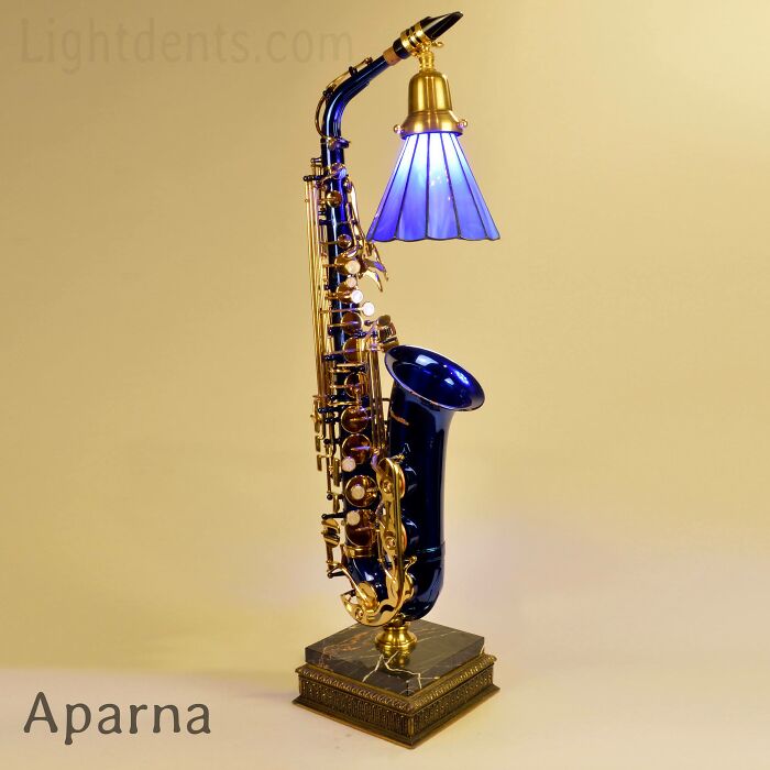 This Artist Turns Old Musical Instruments Into Lamps