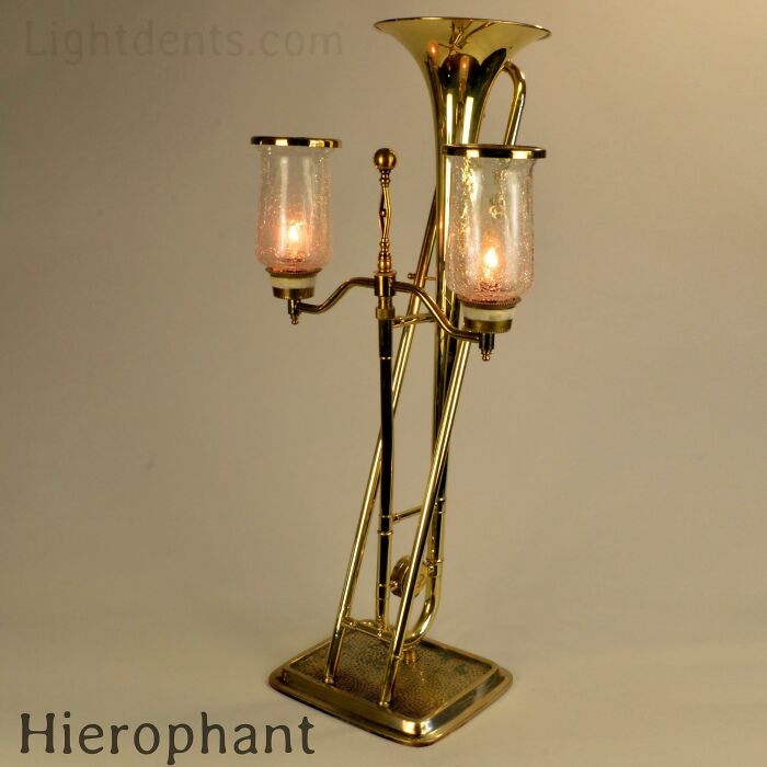 This Artist Turns Old Musical Instruments Into Lamps