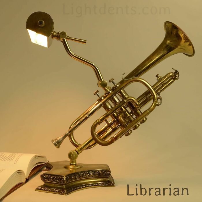 This Artist Turns Old Musical Instruments Into Lamps