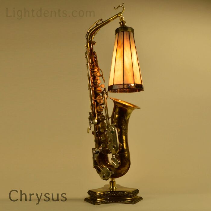 This Artist Turns Old Musical Instruments Into Lamps