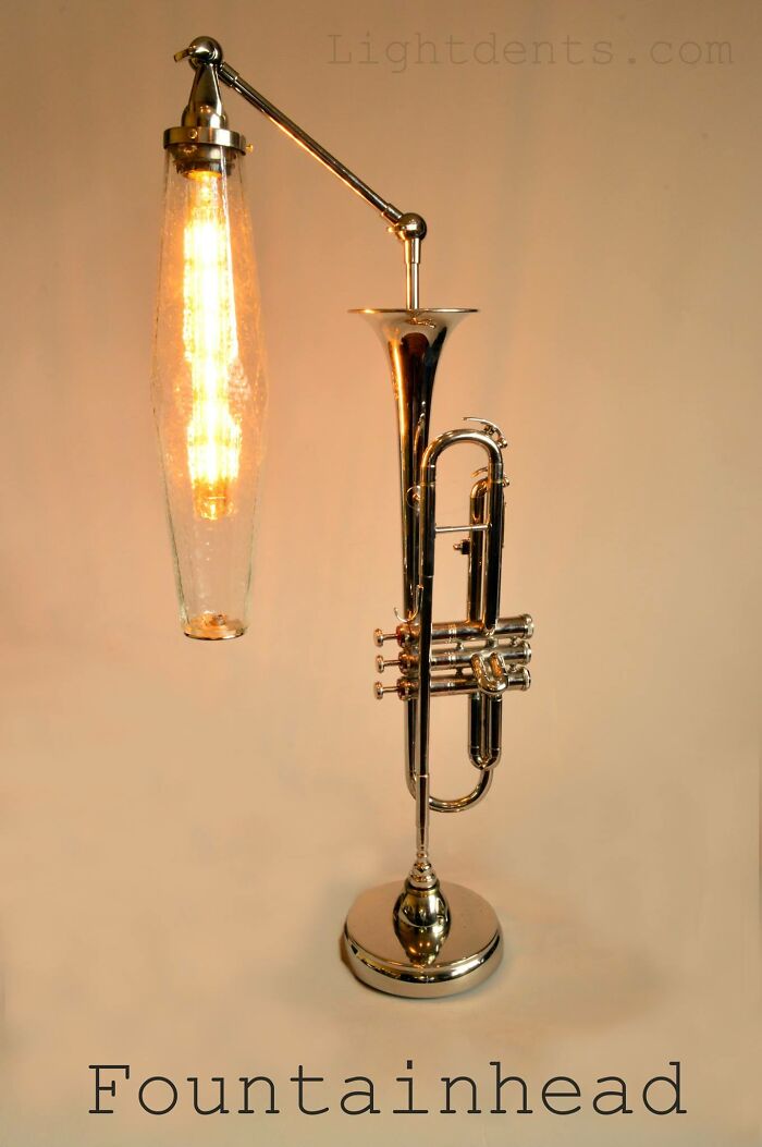 This Artist Turns Old Musical Instruments Into Lamps