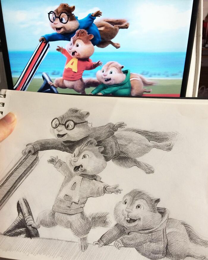 Popular-Characters-Pencil-Drawings-Clsamet