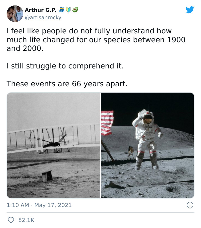 Twitter Users Are Pointing Out How Significantly Life Changed Between 1900 And 2000