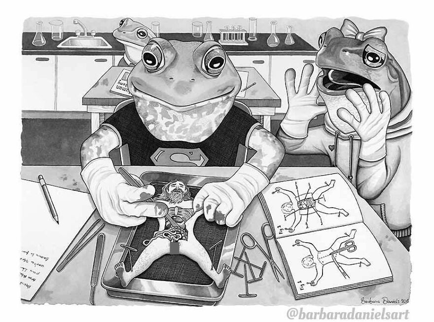 Artist Shows When Animals Take The Place Of Humans In Stunning Illustrations