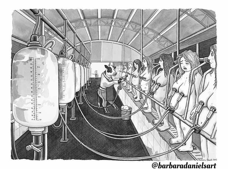 Artist Shows When Animals Take The Place Of Humans In Stunning Illustrations