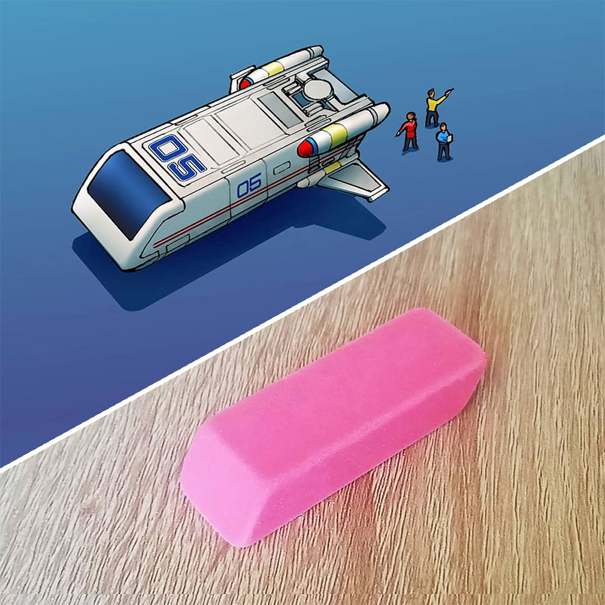 This Artist Continues To Make Spaceships Inspired By Everyday Objects