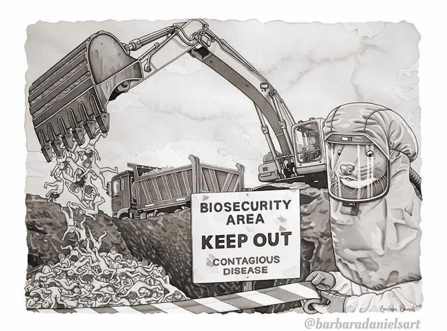 Artist Shows When Animals Take The Place Of Humans In Stunning Illustrations