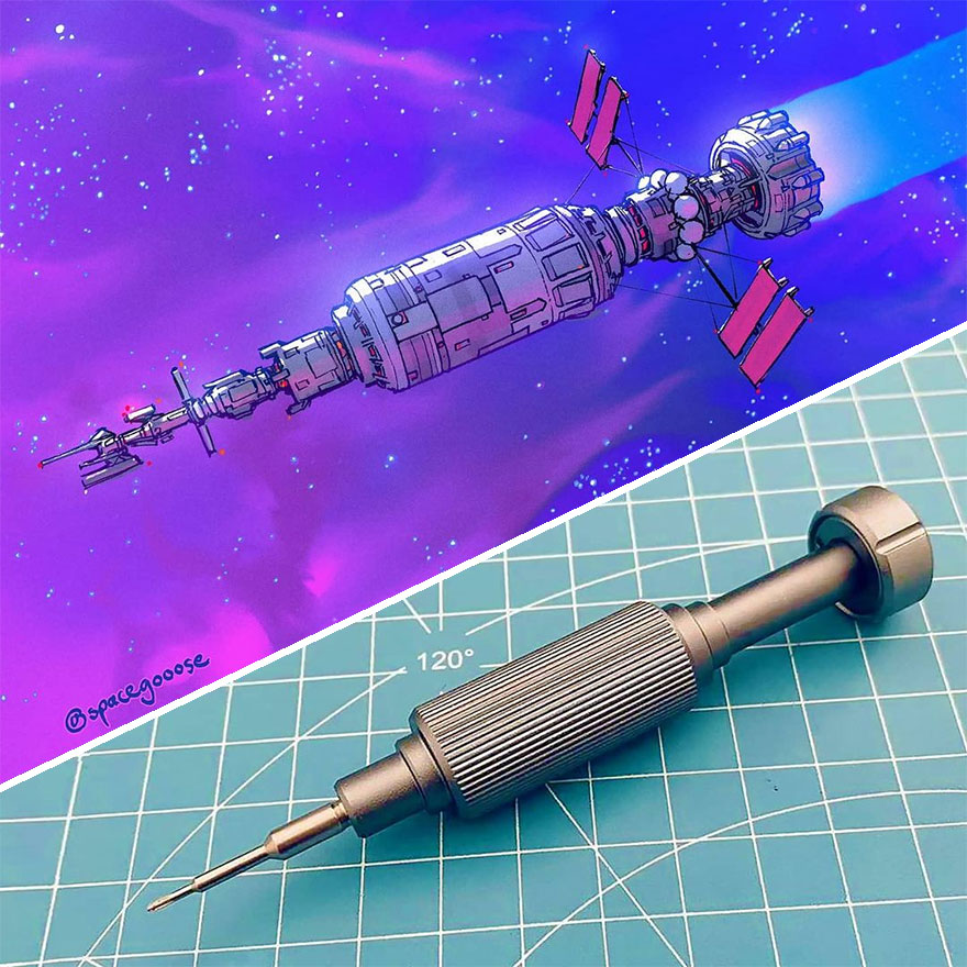 This Artist Continues To Make Spaceships Inspired By Everyday Objects