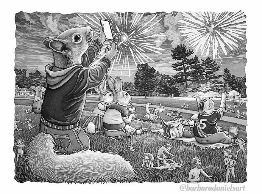 Artist Shows When Animals Take The Place Of Humans In Stunning Illustrations