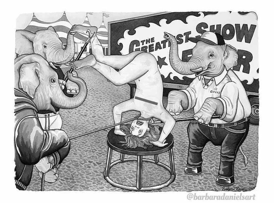 Artist Shows When Animals Take The Place Of Humans In Stunning Illustrations