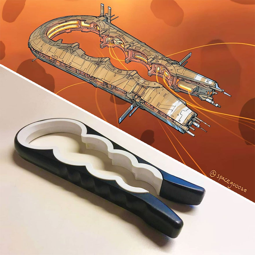 This Artist Continues To Make Spaceships Inspired By Everyday Objects