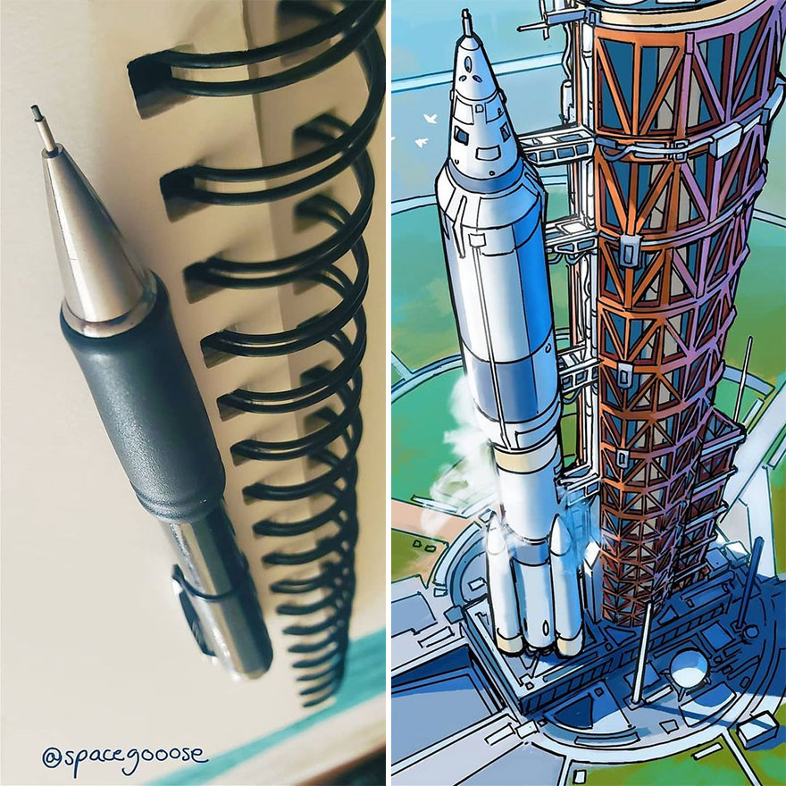 This Artist Continues To Make Spaceships Inspired By Everyday Objects