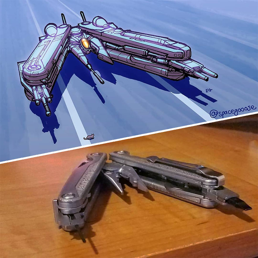This Artist Continues To Make Spaceships Inspired By Everyday Objects