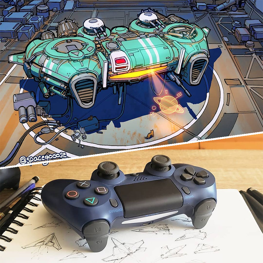 This Artist Continues To Make Spaceships Inspired By Everyday Objects