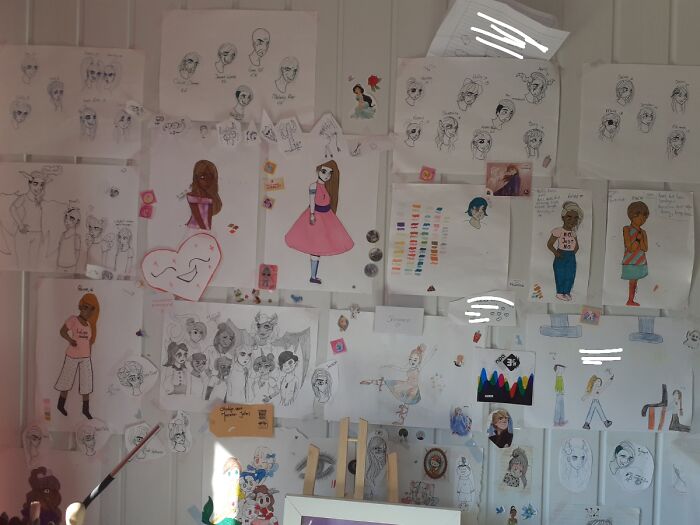 A Looooot Of My Older Art, Stickers And Memories :)