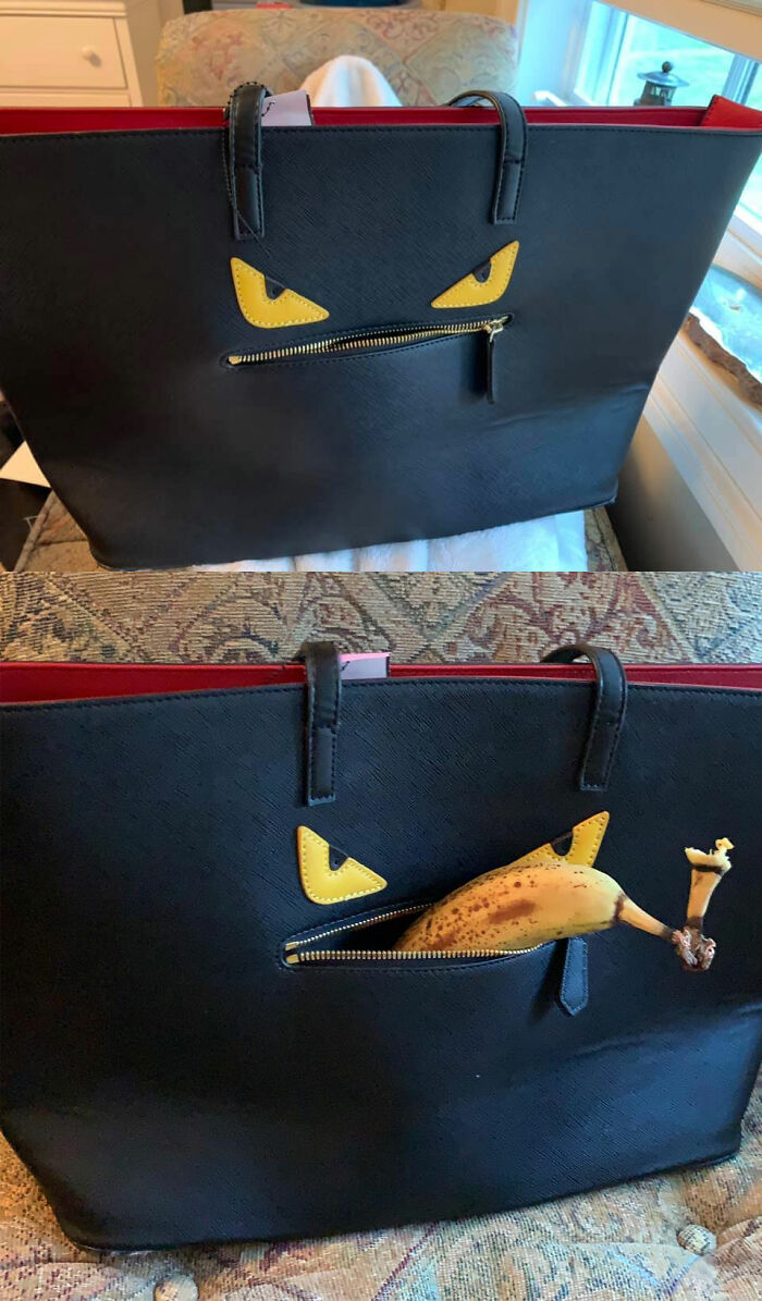 Got Into A Staring Contest With This Guy At Goodwill...sadly I Lost. So I Bought Him. He Ate All My Bananas Tho