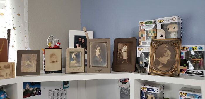 Anyone's 12 Year Old Kid Collecting Old Portraits Or Just Mine? She's Even Named Them All