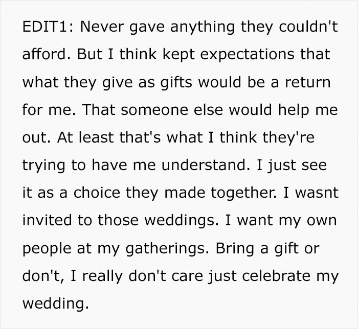 Parents Want To "Collect" Off Of Their Child's Wedding - She Says No And Family Drama Ensues Parents Want To "Collect" Off Of Their Child's Wedding - She Says No And Family Drama Ensues