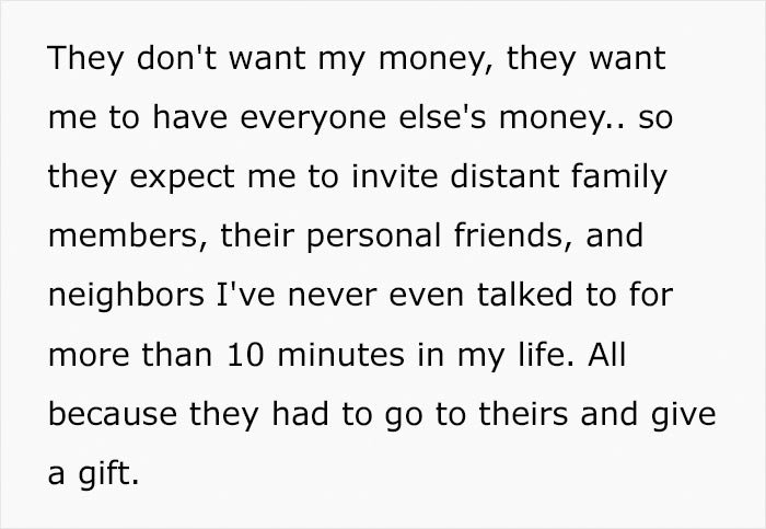 Parents Want To "Collect" Off Of Their Child's Wedding - She Says No And Family Drama Ensues Parents Want To "Collect" Off Of Their Child's Wedding - She Says No And Family Drama Ensues