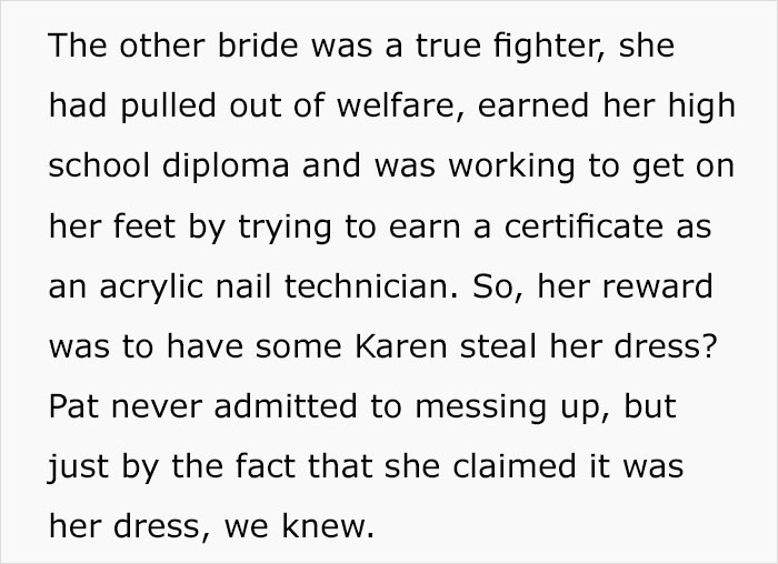 Bridezilla Steals A Dress From A Charity &ndash; The Owner Executes Her Revenge On The Wedding Day